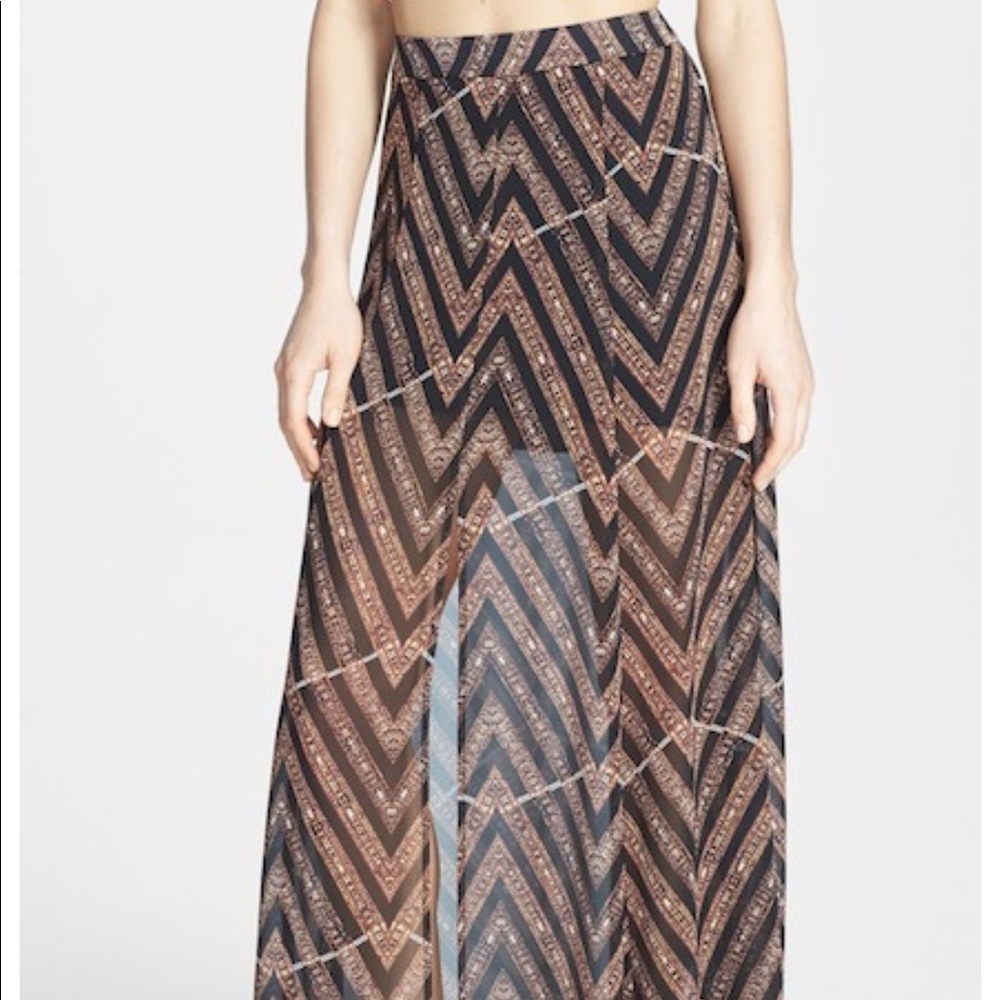 ASTR Sheer Maxi Skirt